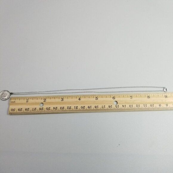 Vintage Hayward Sterling Silver Cross I Am A Methodist Round Pendant Necklace - Picture 5 of 11